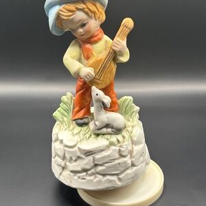 Vintage Boy Playing Guitar Music Box Plays My Favorite Things Taiwan